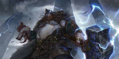 1440x720 Resolution Thor God of War Ragnarok Fanart 1440x720 Resolution Wallpaper - Wallpapers Den