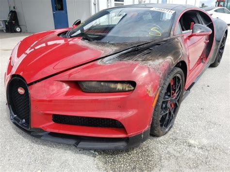 Fire-Damaged 2019 Bugatti Chiron Is Now Very Expensive, Made of ...