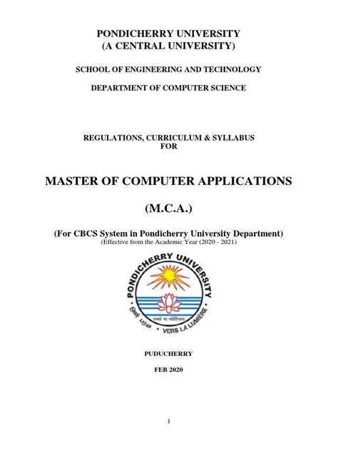 MCA Syllabus PDF | PDF | World Wide Web | Internet & Web