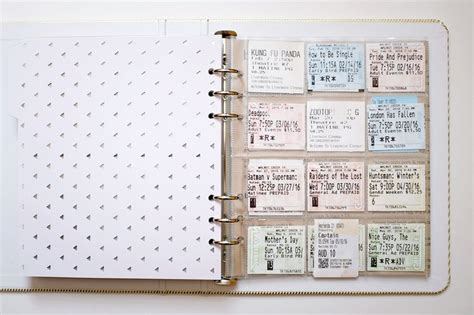 oh craft | Movie ticket stubs, Movie tickets, Travel journal scrapbook