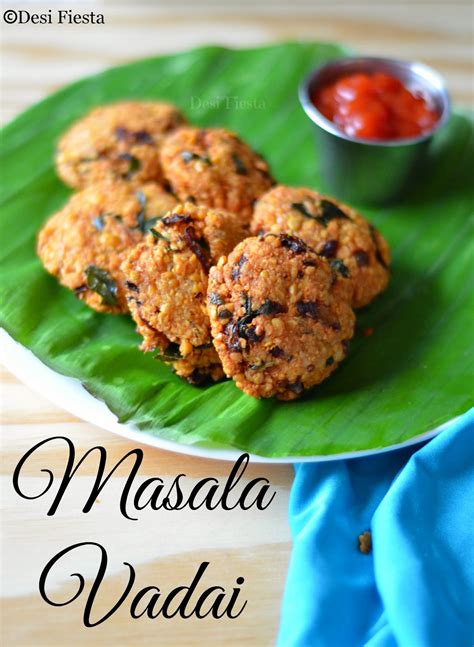 Masala vada/Masal vadai Recipe | Paruppu Vadai - Desi Fiesta