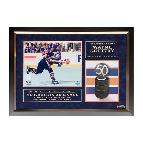 Wayne Gretzky // 50 Goals in 39 Games // Limited Edition - Autograph Authentic - Touch of Modern