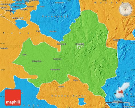 Political Map of Marondera