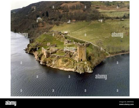 Aerial view of Castle Urquhart, Loch Ness, Scotland Stock Photo - Alamy