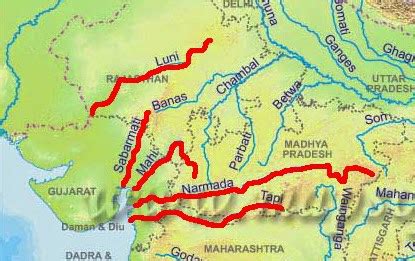 West Flowing Rivers In India (Narmada, Tapti) - UPSC