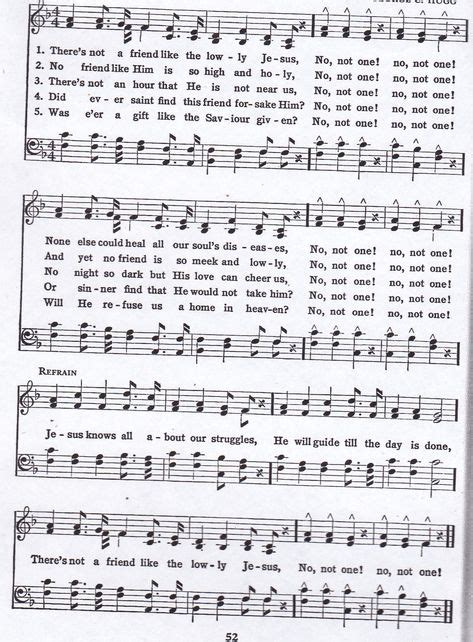 There's Not A Friend Like Lowly Jesus (Hymn) SATB | Hymn, Jesus, Like