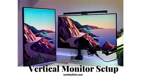 Vertical Monitor Setup