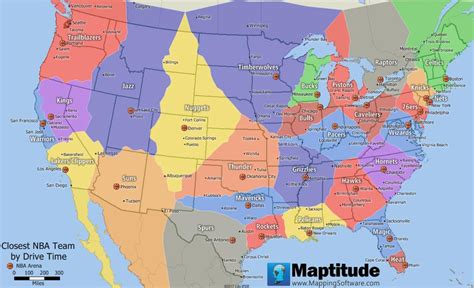 Nba Teams On A Map - Maps Model Online