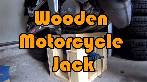 DIY How to make a wooden motorcycle jack / lift for 20$ - YouTube