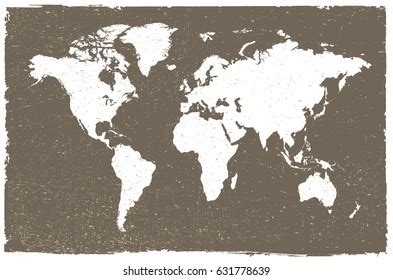 Vintage World Mapgrunge Map World Stock Vector (Royalty Free) 635868509 | Shutterstock