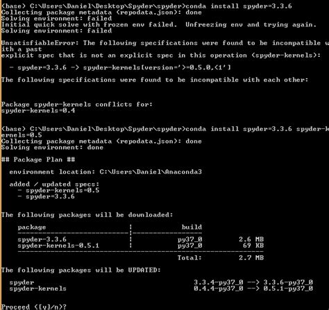 Fresh installation of Anaconda with conda 4.7 doesn't allow to update ...