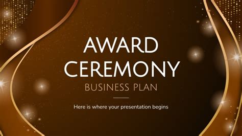 Award Ceremony Business Plan | Google Slides and PowerPoint