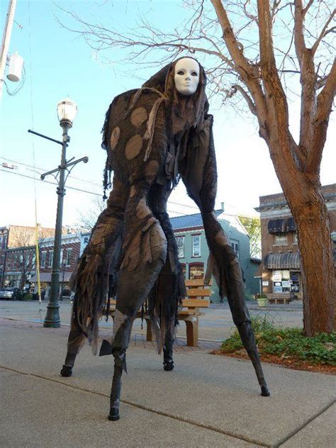 Fantastically Creepy 'Stilt Spirit' Costume Allows the Wearer to Walk on Four Legs | Spirit ...