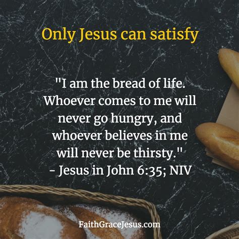 Jesus is the bread of life – John 6:35 | Faith - Grace - Jesus