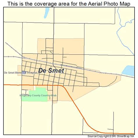 Aerial Photography Map of De Smet, SD South Dakota