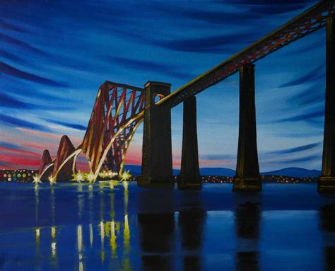 Forth Bridge Painting by Jeremy West | Saatchi Art