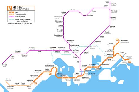 Helsinki metro area rail system : r/MapPorn