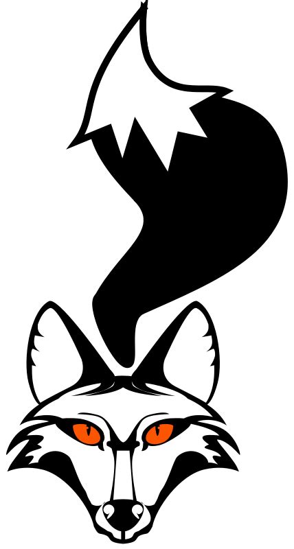 Free Clipart: Fox in black | Dux Phoenix