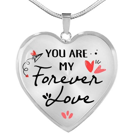 Forever Love Heart Pendant Necklace | Heart pendant, Heart pendant necklace, Heart shape pendant