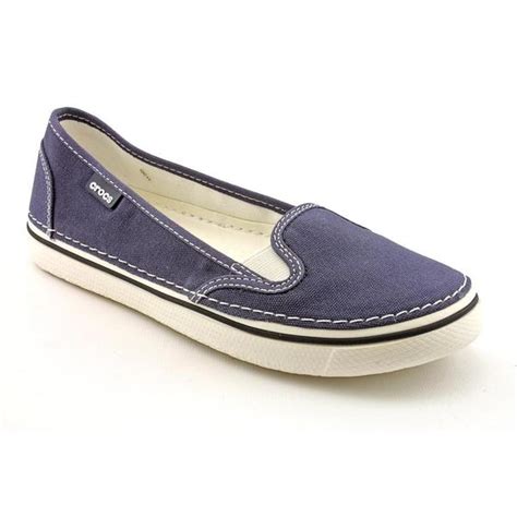 Women's Crocs Hover Slip On Canvas Navy/Oyster