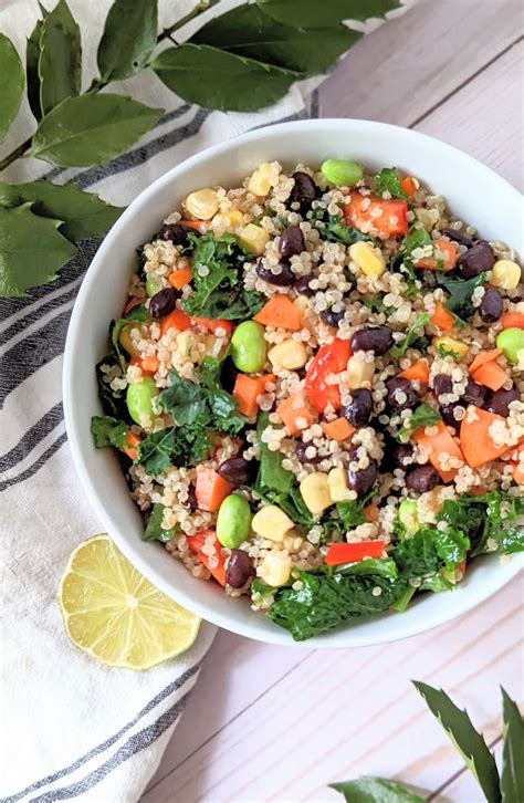 Quinoa Salad with Black Beans Recipe (High Protein, Vegan) - The Herbeevore