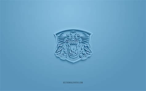 Nottingham Panthers, creative 3D logo, blue background, Elite Ice ...