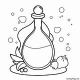 Potion Coloring Page  Pagescom sketch template