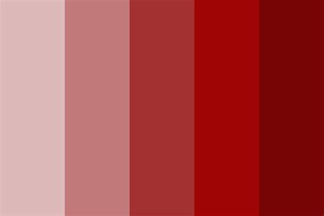 Red Is the New Silver Color Palette