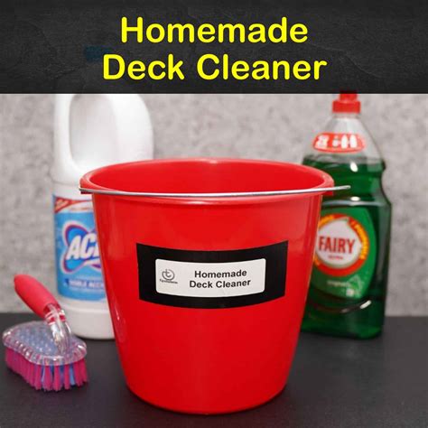 4 Amazing Homemade Deck Cleaner Recipes