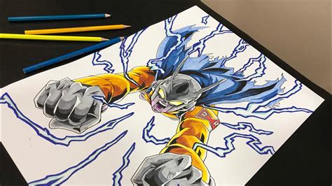 Drawing GAMMA 2 SACRIFICE HIMSELF - DRAGON BALL SUPER: SUPER HERO - YouTube