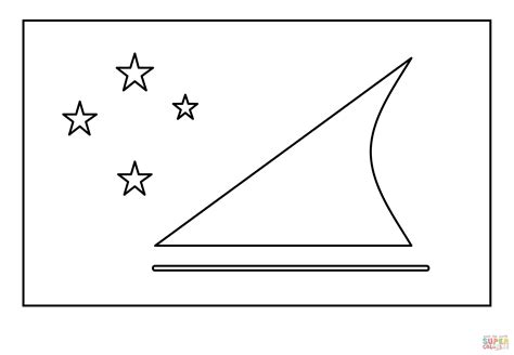 Flag of Tokelau Emoji coloring page | Free Printable Coloring Pages