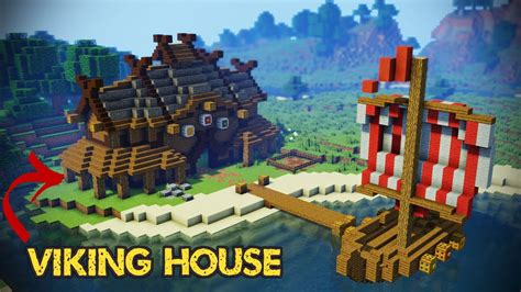 Minecraft Viking House Tutorial - YouTube