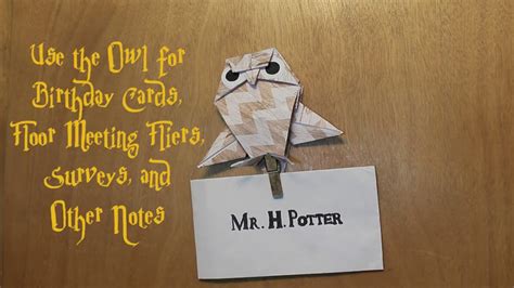 3+Easy Harry Potter Origami Owl - TheBookEtiquette