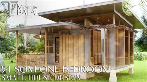 Low-Cost Modern Bahay-Kubo | 54 Sqm Small House Design | Small house ...