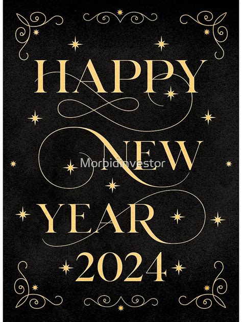 "HAPPY NEW YEAR 2024" Greeting Card for Sale by Morbidinvestor | Redbubble