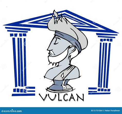 Vulcan, Greek God Cartoon Stock Vector - Image: 51751564