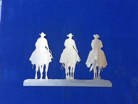 Cowboys Metal Wall Art Decoration Skilwerx 12x8 Western - Etsy