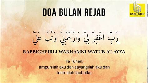 Doa Bulan Rejab - vrogue.co