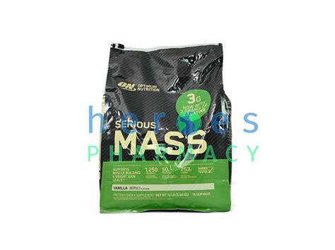 ON Serious Mass Protein Powder Vanilla 12lbs | Heroes Pharmacy