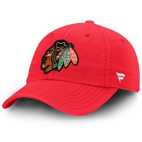 Chicago Blackhawks Fundamental Adjustable Hat - Red