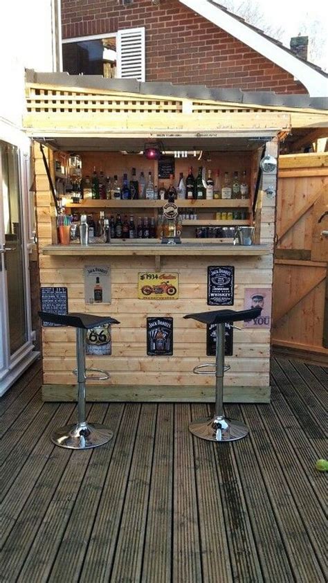 30+ Unusual DIY Outdoor Bar Ideas On A Budget | Diy outdoor bar, Outdoor patio bar, Backyard bar