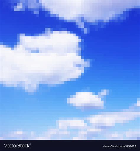 Pixel Art Sky Background