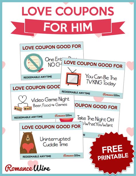 Awesome Love Coupons For Him | Love coupons for him, Coupon books for boyfriend, Love coupons