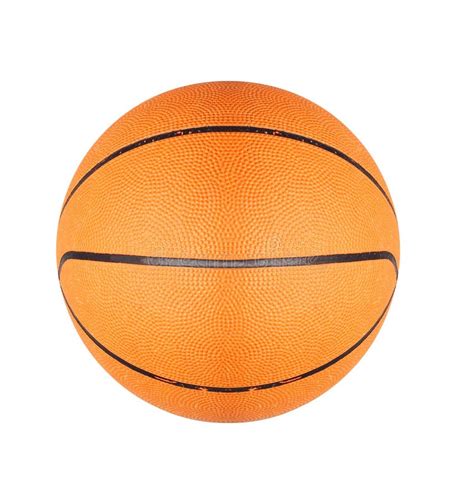 Orange Basketball Ball Isolated On White Stock Image - Image of play ...