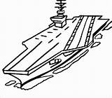 Aircraft Carrier Coloring Pages Sketch Page sketch template