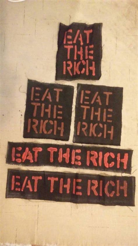 Eat the rich patch punk patches anarchist patches crust punk folk punk ...