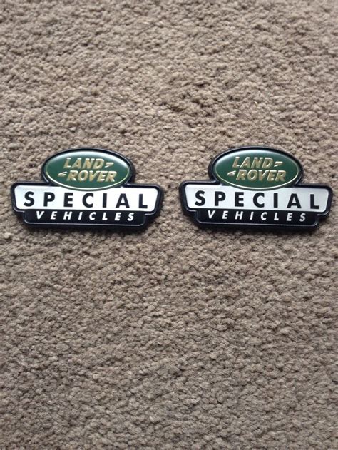 Landrover Special Vehicle Badges | Land rover, Vehicles, Badge