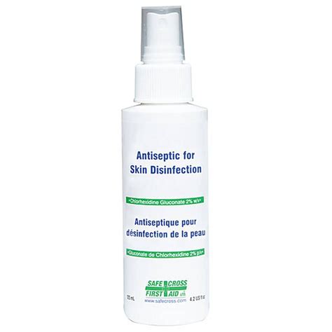 Antiseptic skin cleaner spray, 125 ml. chlorhexidine gluconate 2%