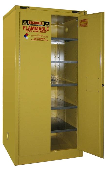 Securall P3120 120 Gal. Self-Close, Self-Latch Safe-T-Door for Cabinet for Storing Flammable ...