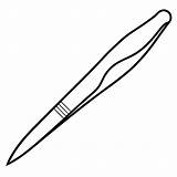 Premium Vector  Tweezers Coloring Page Outline coloring Book Line sketch template